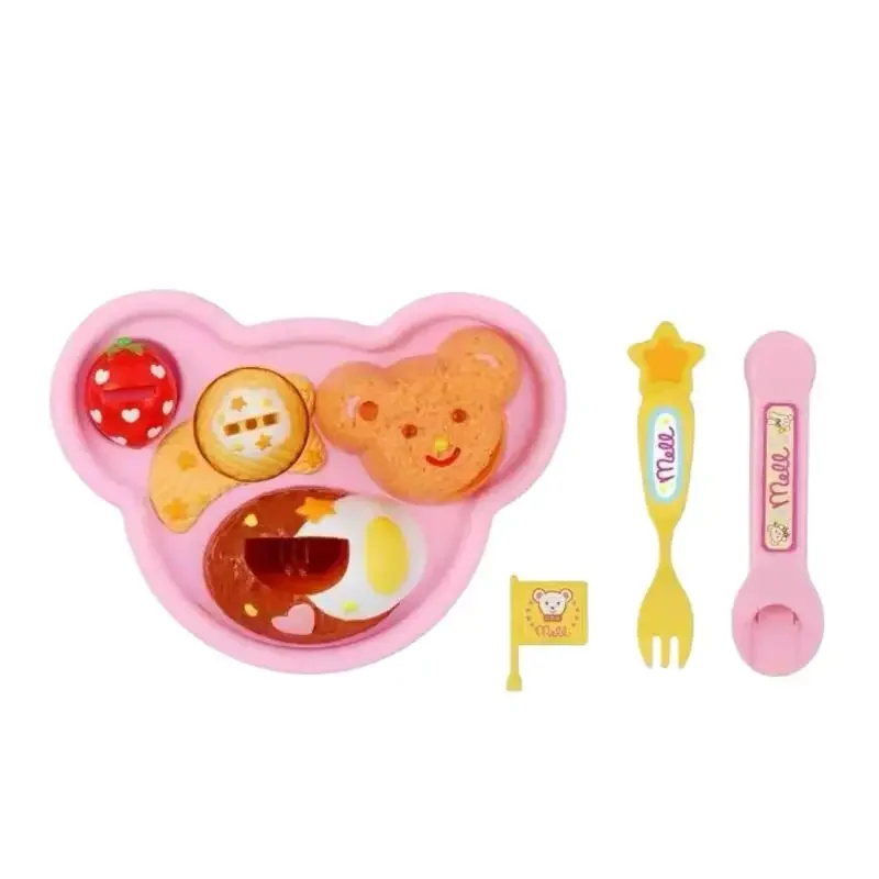 Dynamic Bear Box and Kitchen Role Play Toy - Kids Pudding Feeding Early Education Set
