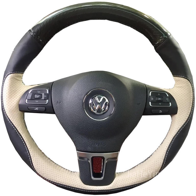 

Hand Stitching Car Steering Wheel Cover For Volkswagen VW Golf 4 Passat B5 2006-2015 Polo 2009-2015 Interior Accessories