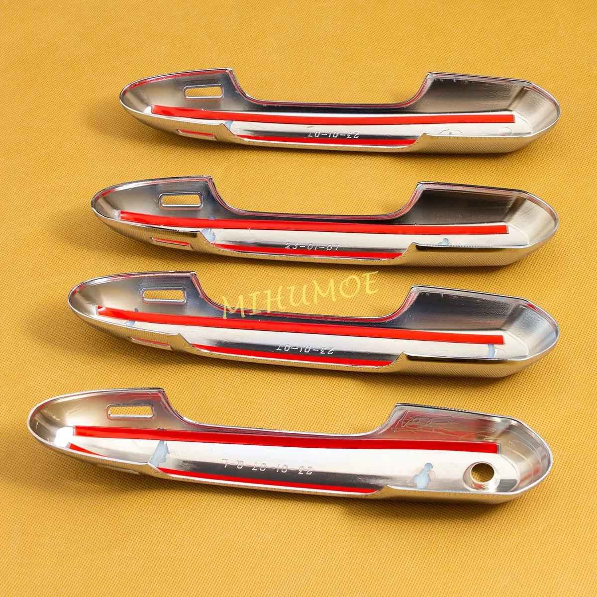 ل 2022-2025 تويوتا لاند كروزر LC300 تاج كروم غطاء مقبض الباب الزخارف الملحقات #6