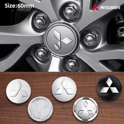 4pcs 60mm Car Wheel Center Cap Hub Cover Badge Auto Accessorie For Mitsubishi Ralliart Pajero L200 Evolution Evo ASX Competition