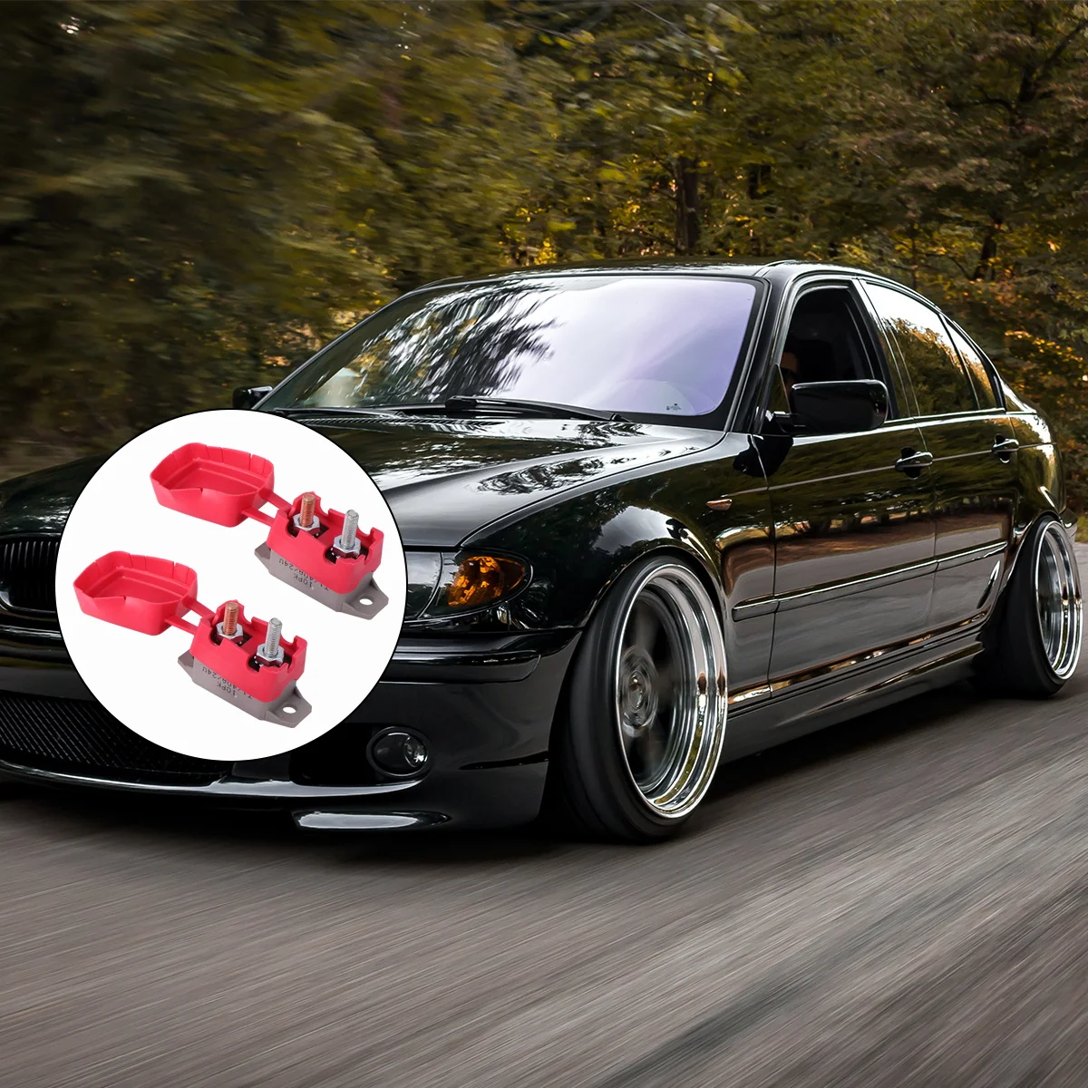 

2Pcs 40A Dc 6-28V Automatic Reset Circuit Breaker Heavy Duty Thermal Protection for Vehicle Marine Applications