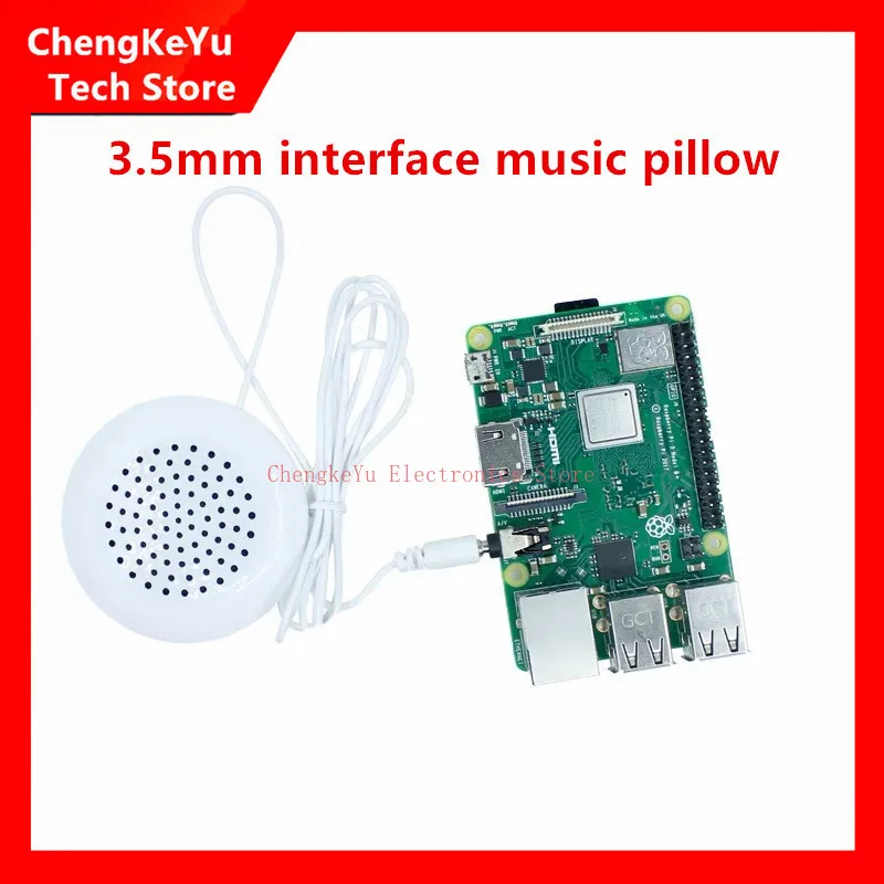 For Raspberry Pi Speaker 3.5mm Interface Music Pillow Universal Pillow Sound Mini Speaker Plug and Play