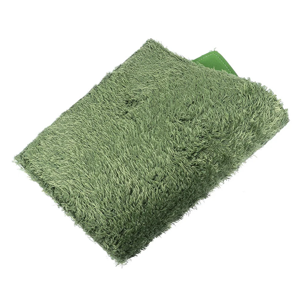 Green Decor Reclining Pet Carpet Lawn Mat Terrarium Liner Crawl Pets Cushion Fake