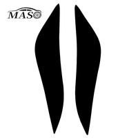 2pcs Glossy Black Car Headlight Eyebrow Eyelid Cover Trim ABS for Toyota Corolla 2008 2009 2010 2011