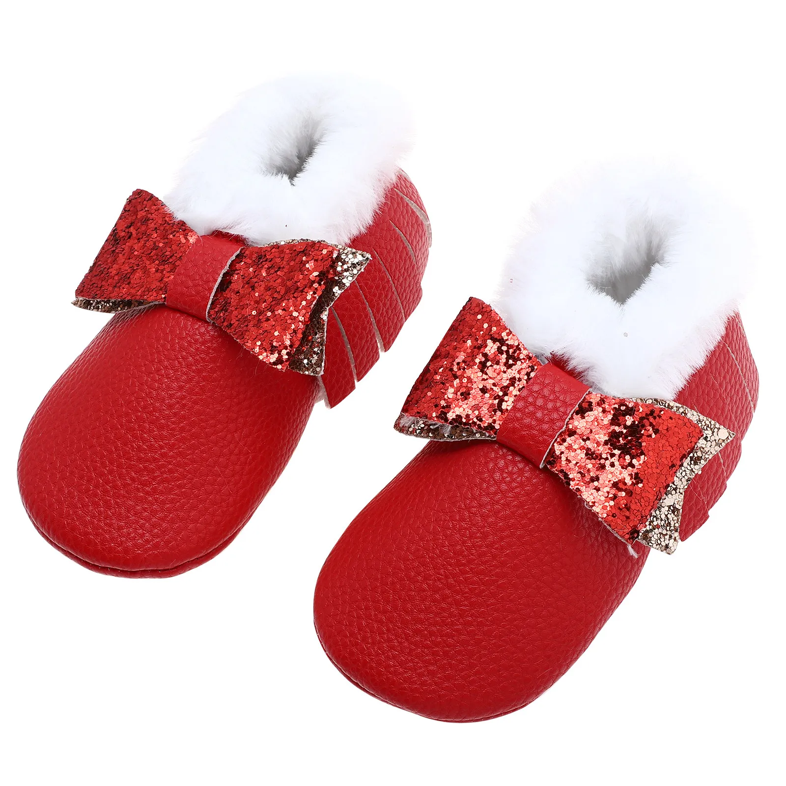 

1Pair Infant Walking Shoes Winter Baby Shoes Lightweight Toddler Non-Slip Rubber Sole Breathable Indoor Prewalker Footwear