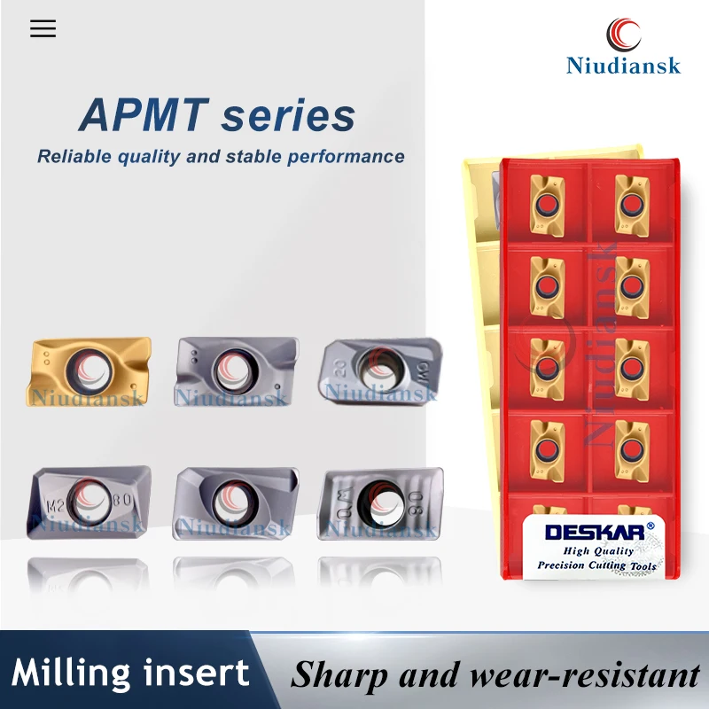 

CNC lathe Machining Center APMT1604PDER-APMT160430PDER H2/M2/QM/XM/GW LF6018 LF6028 APMT Series Milling Blade Part Cutting Tool