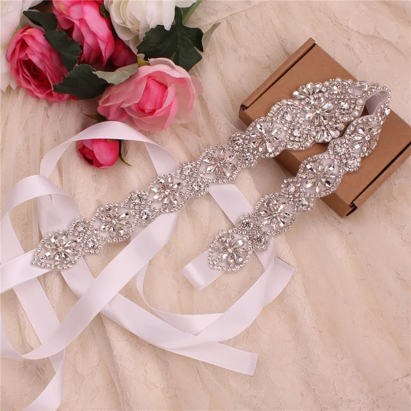 Rhinestone Bridal belt wedding with crystal diamond pearl wedding dress accessories belt sash for wedding dress