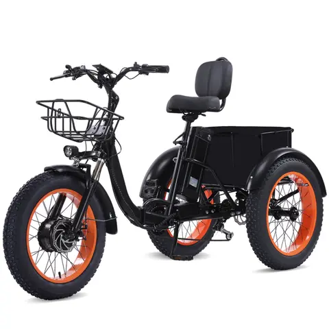 Electric Tricycle for Adults,700W Electric Trike,Electric Bicycle,20"x4.0"Fat Tire Electric Trike Fat Tire 3 Wheel electric bike