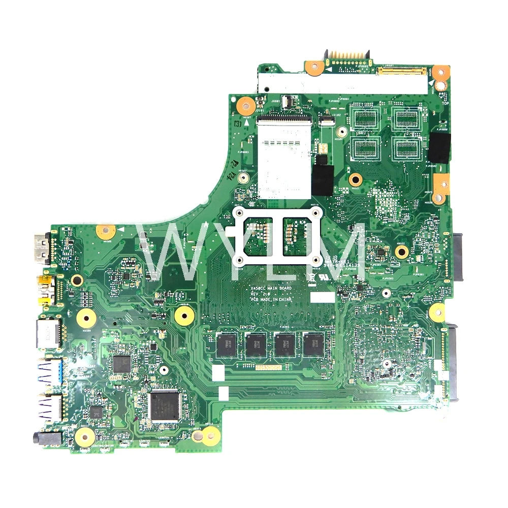 Imagem -03 - Placa-mãe X450cc para Asus X450vc X450c X450vp X450vb X450ca Placa-mãe 1007 2117 i3 i5 i7 Cpu 0g 2g 4g Ram Uma ou Gt720m