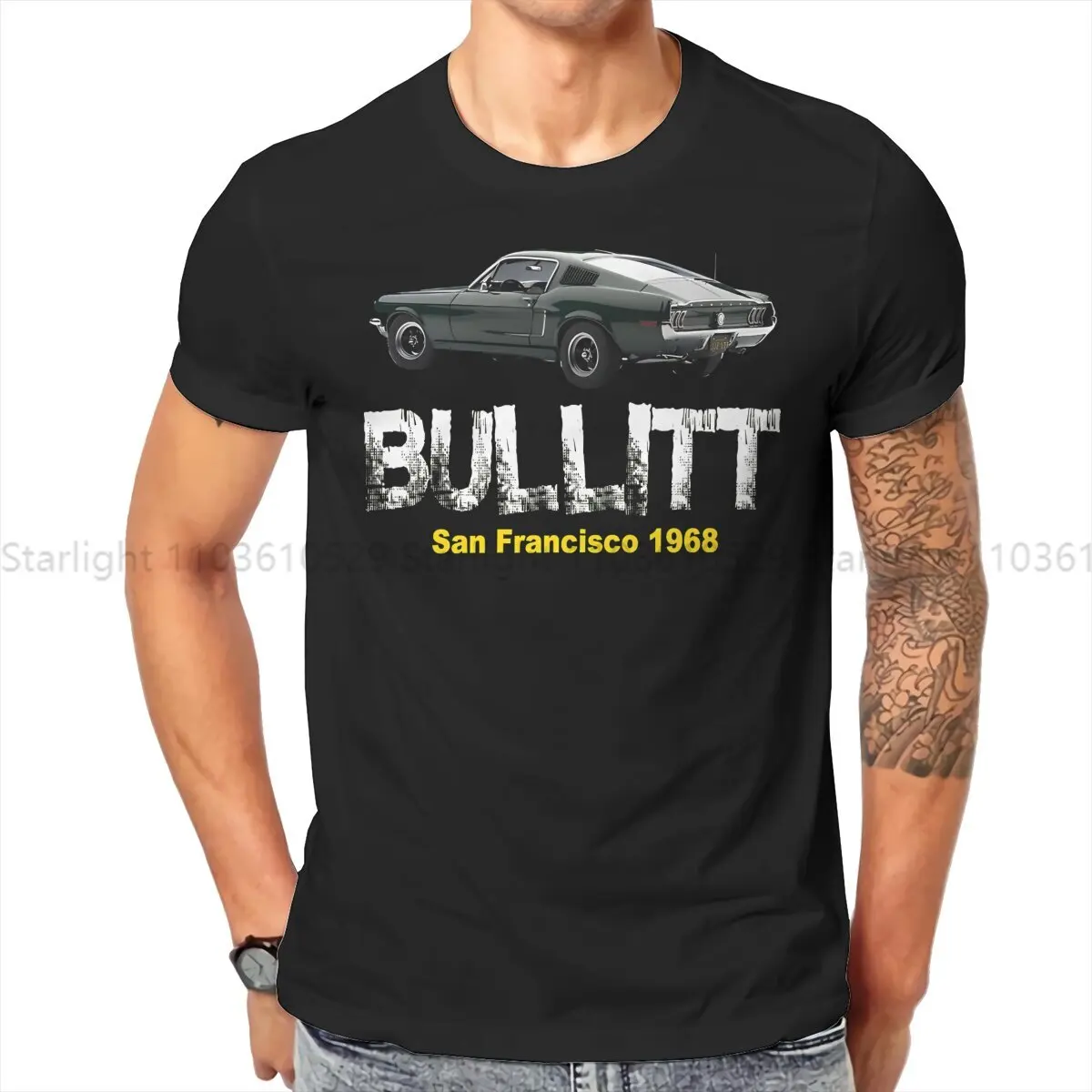 

Классическая Специальная футболка Bullitt, Повседневная футболка Mustang Car, новейшая футболка для мужчин и женщин