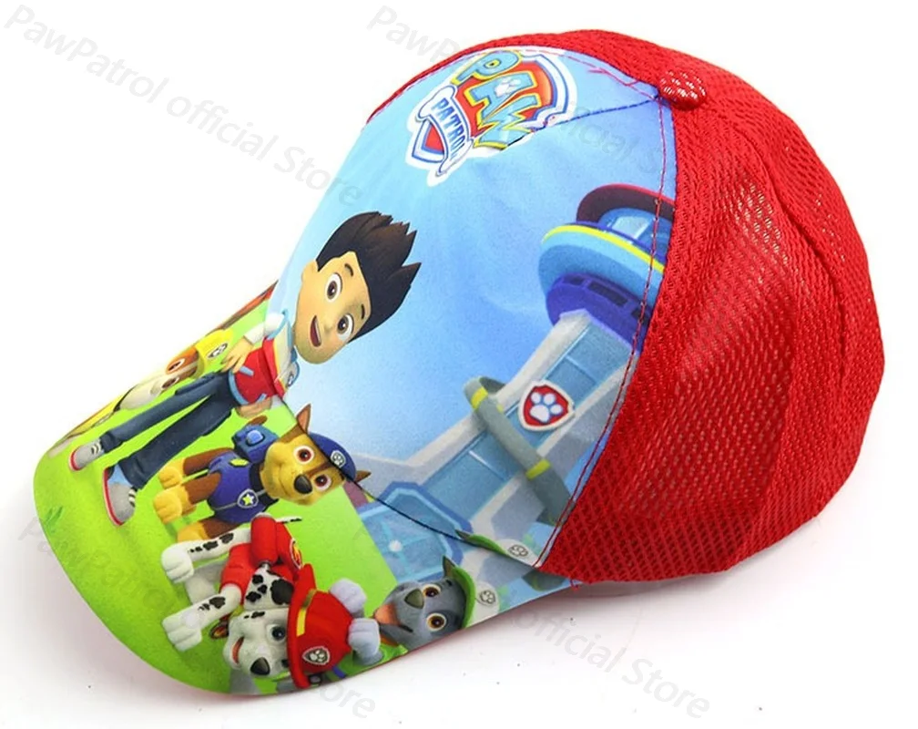 New Paw Patrol Baseball Cap Cartoon Character Outdoor Sports Toy Hat Cute Comfortable Sunscreen Mesh Caps Children\'s Party Gift