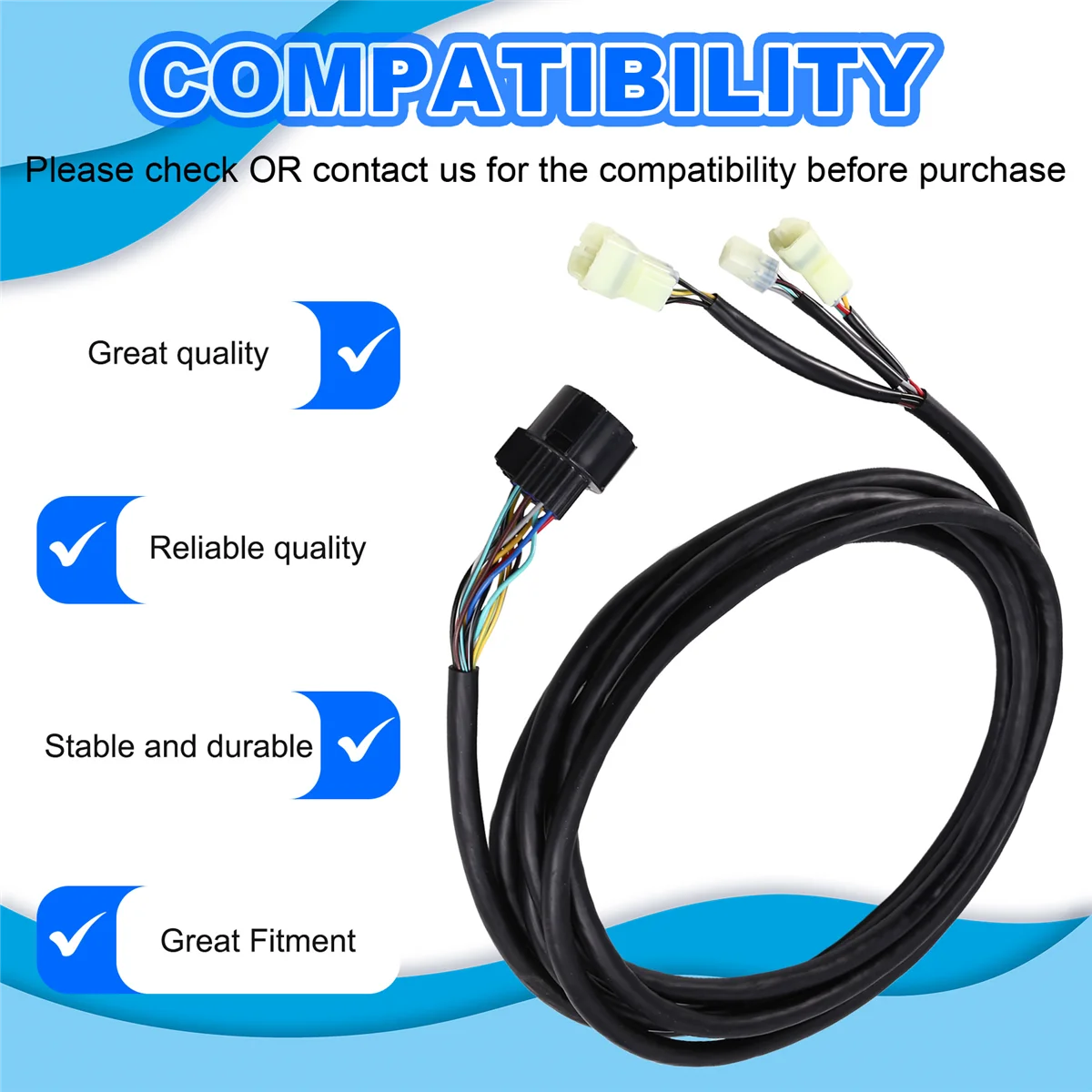 # Accesorios para motocicletas 58H, cable de conexión de caja de control remoto marino 32580-ZW1-V02, ABS + Metal