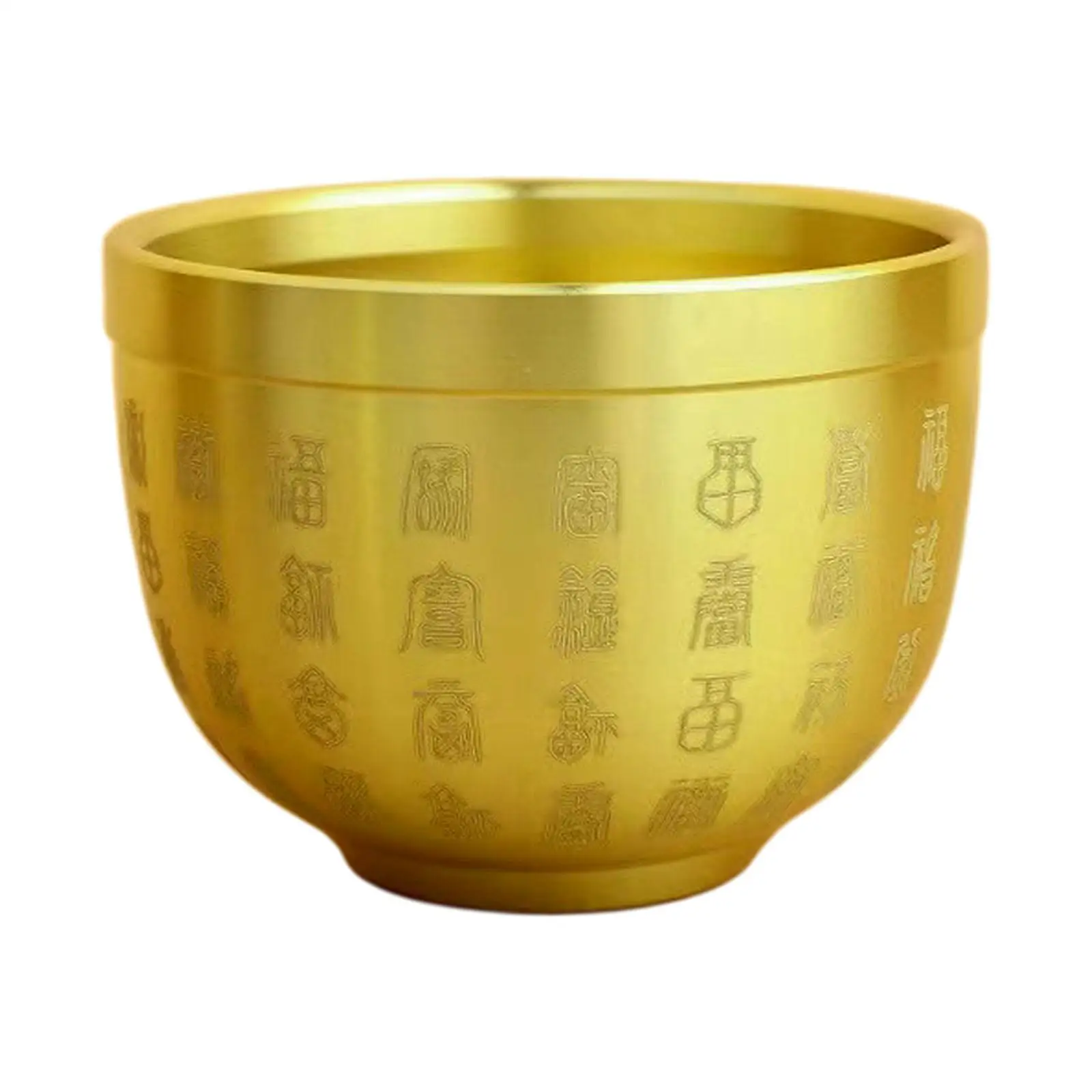 Brass Feng Shui Bowl Desktop Lucky Decor Fortune for Good Success