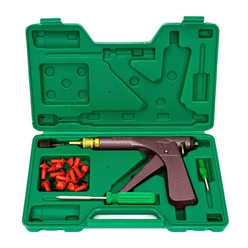 Essential Motorcycle Body Systems Waterproof Tire Repair Tools Kit Including Vacuum And Plug Gun With Months Warranty