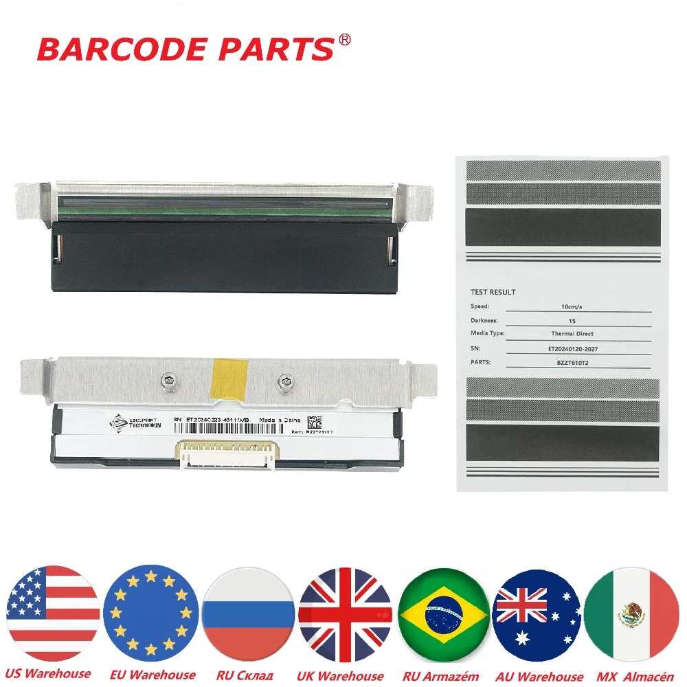 Brand New 203dpi Print Head for Zebra ZT231 ZT211 ZT111 Thermal Barcode Label Printer Printhead,P/N:P1123335-012/P1123335-056
