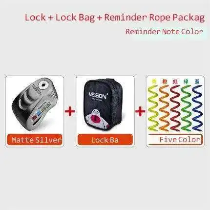 Motorcycle Veison / Weichen Disc Brake Lock Anti Theft Alarm Accessories for Kiden Kd150-u G1