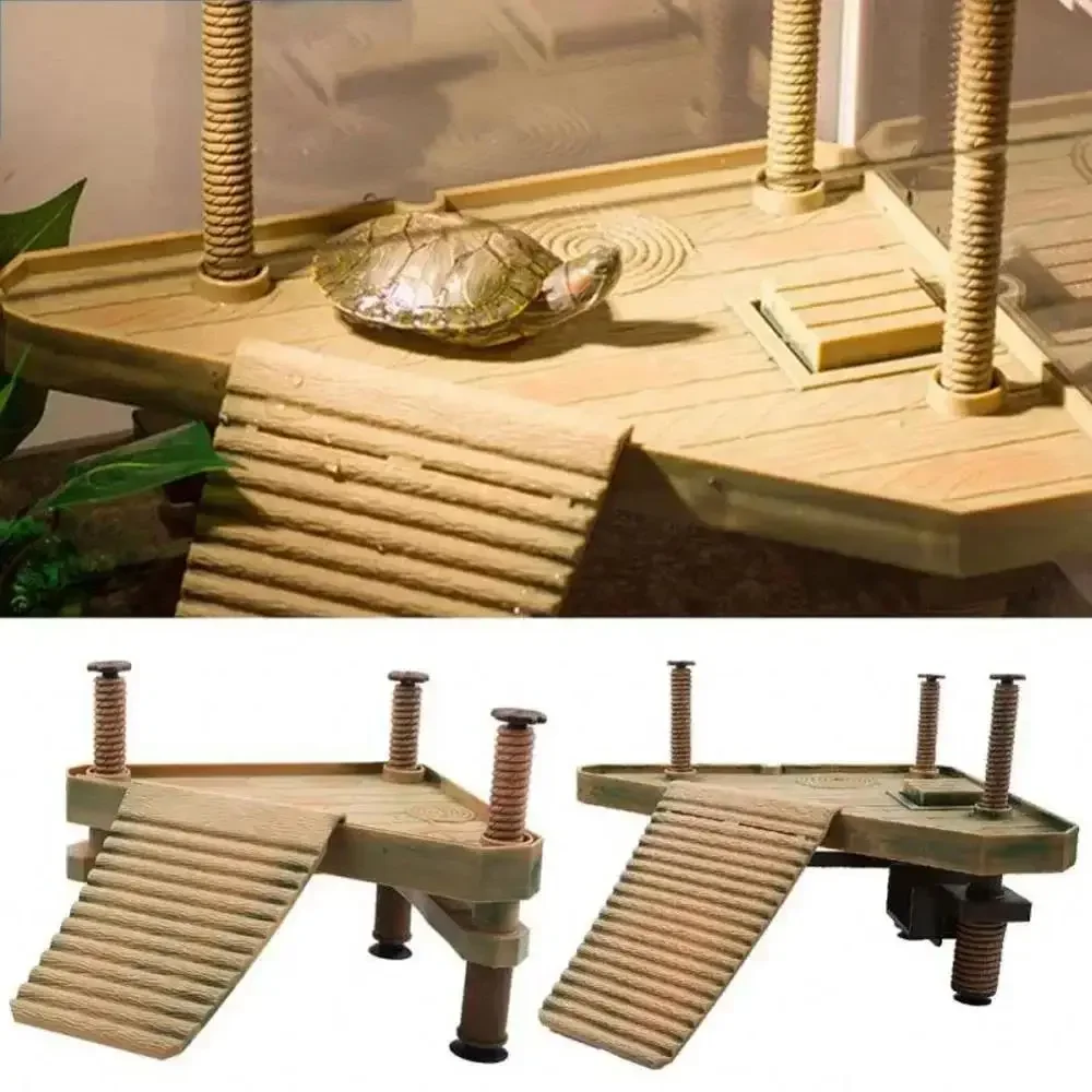 Turtle Basking Platform Terrapin Dock Brazilian Terrapin Floating Island Reptile Ramp Platform Aquarium Decoration Platform