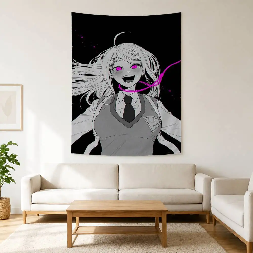 Anime Kaede Akamatsu D-Danganronpa Flag Digital Printing Banner for Garage Wall Out Door Decoration Tapestry