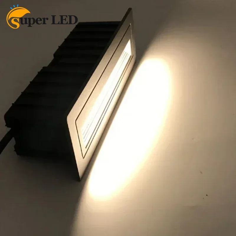 

Horizontal Square Linear Step Lamp Wall Recessed Step Lighting for Garden Plaza