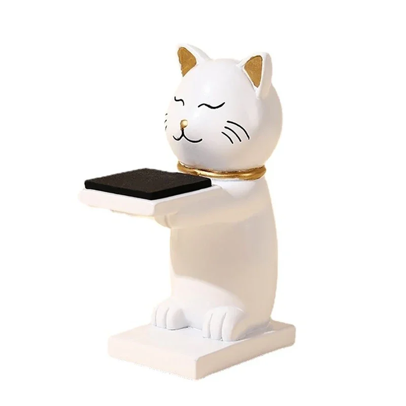 Geschenk ideen Katze Apfel Uhr Stand Unterstützung Desktop kreative Cartoon Apfel Uhren Halter Lagerung Display Basis Zubehör für Männer