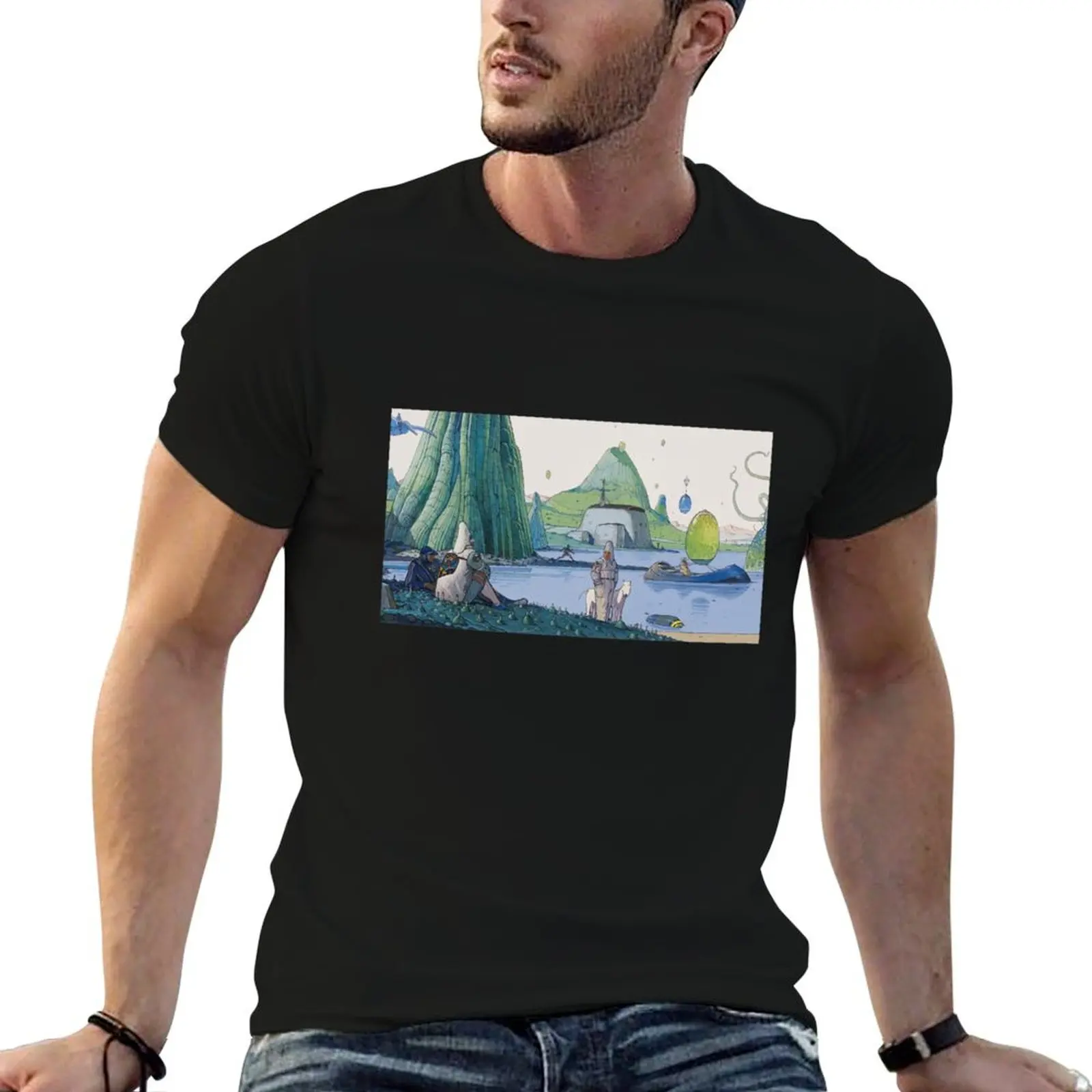 

Moebius Landscape T-Shirt funny t shirts dark humor t shirt for man T-Shirt