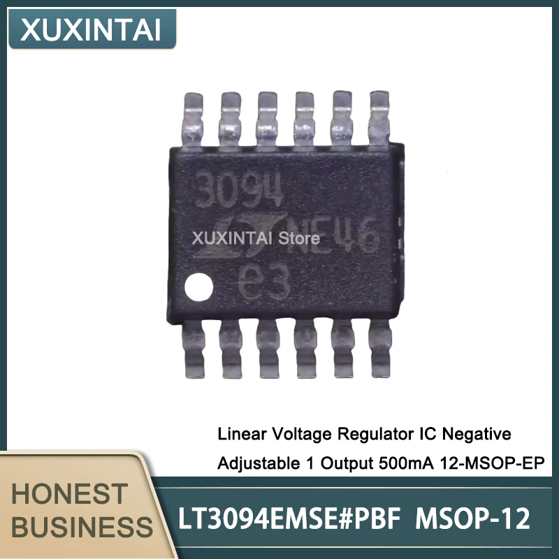 5Pcs/Lot  New Original  LT3094EMSE#PBF  LT3094EMSE Linear Voltage Regulator IC Negative Adjustable 1 Output 500mA 12-MSOP-EP
