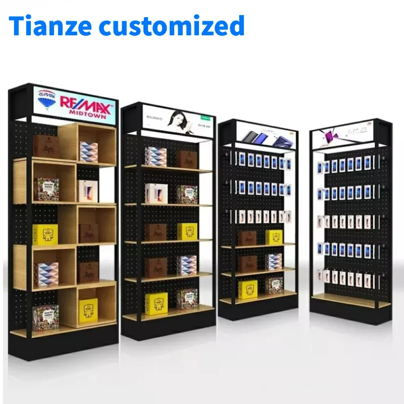 

（customized）Mobile power Phone DataCharger Headphone Electronics And Gadget Accessories Display Rack Metal Stand Cabinet