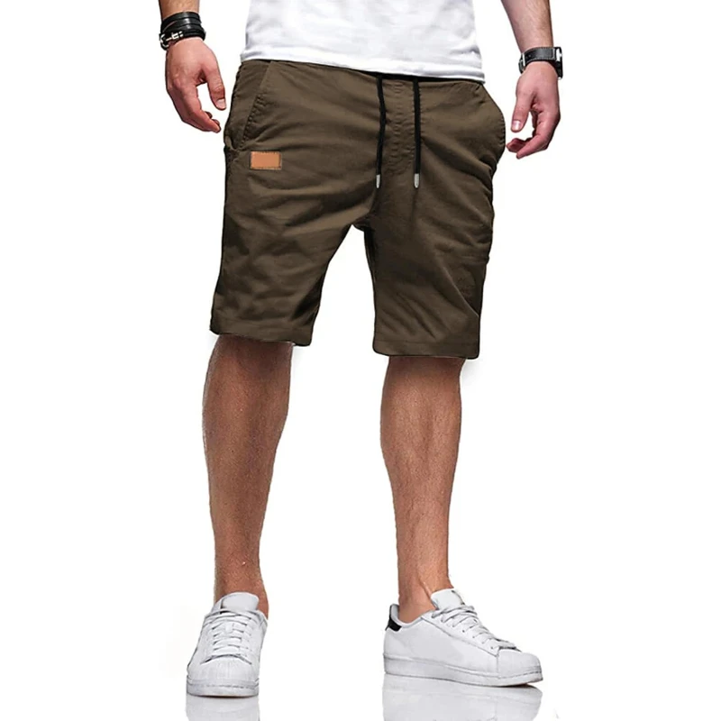 

Jmierr Mens Casual Shorts - Cotton Drawstring Summer Beach Stretch Twill Chino Golf Shorts