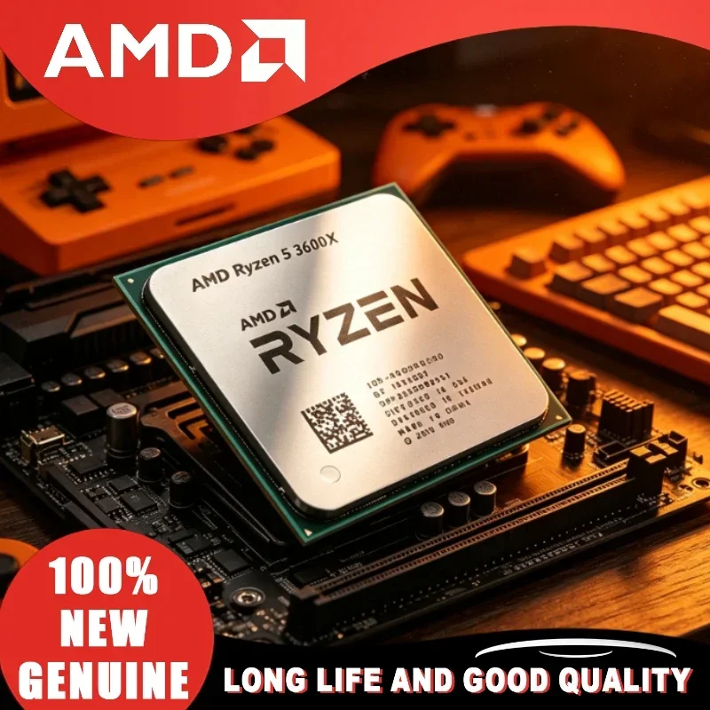 AMD Ryzen 5 3600X  100% Brand New R5 3600X Six-Core Twelve-Thread 3.8 GHz 7NM 95W L3=32M CPU Processor 100-000000022 Socket AM4