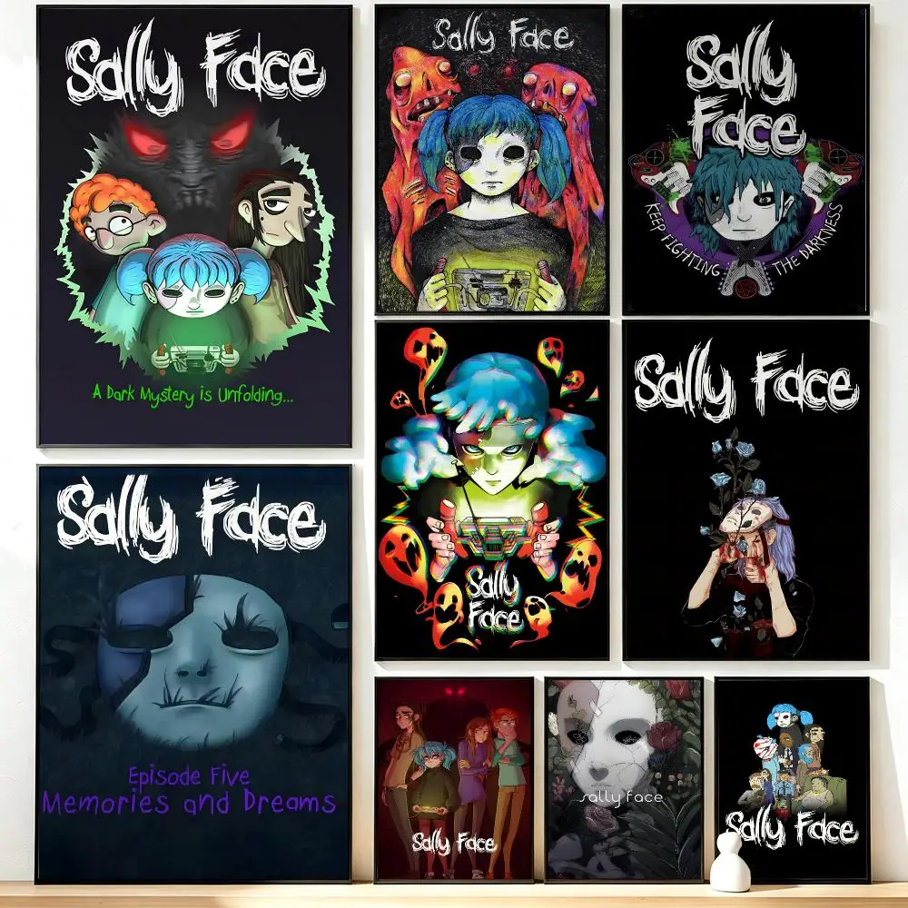 game Sally Face Poster HD Poster Sophisticated Modern Aesthetic Wall Art For Living Room Bedroom Office Cafe Decor
