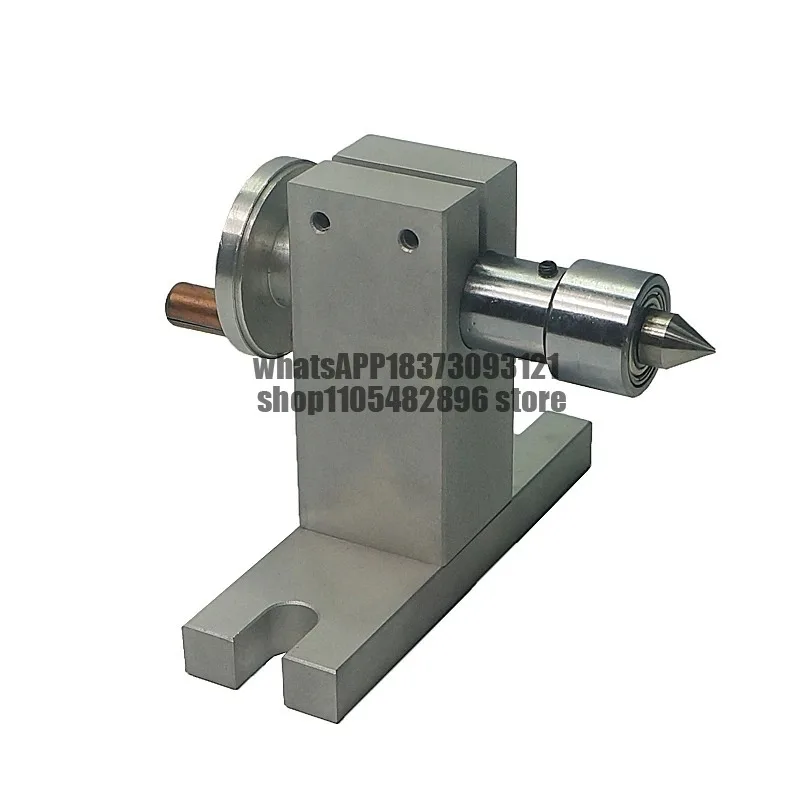 DIY A Axis 4th Axis 65MM 3-jaw Chuck Rotary Axis with Tailstock for CNC Router Engraver Cutter Use Wood Engraving Milling Cut