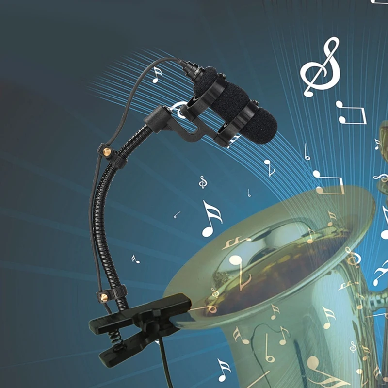 Проводной микрофон IM-22 для саксофона, скрипки, фортепиано, рупора, гиперкардиоидного мини-портативного саксофона