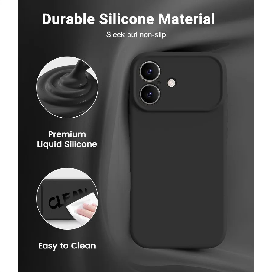 Magnetic for iPhone 17 CaseCompatible with Magsafe Classic Liquid Silicone Mobile Phone Case Integrated Camera Control Button A