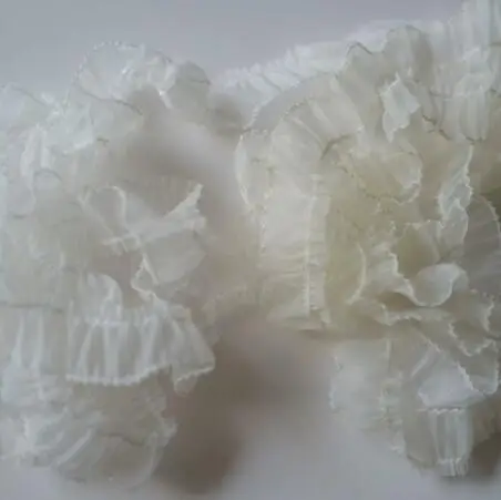 Width:2cm(0.78”inch)Unilateral fold mesh embroidery Lace Fashion Laces Handmade DIY Sewing Accessories(SSA-4821)