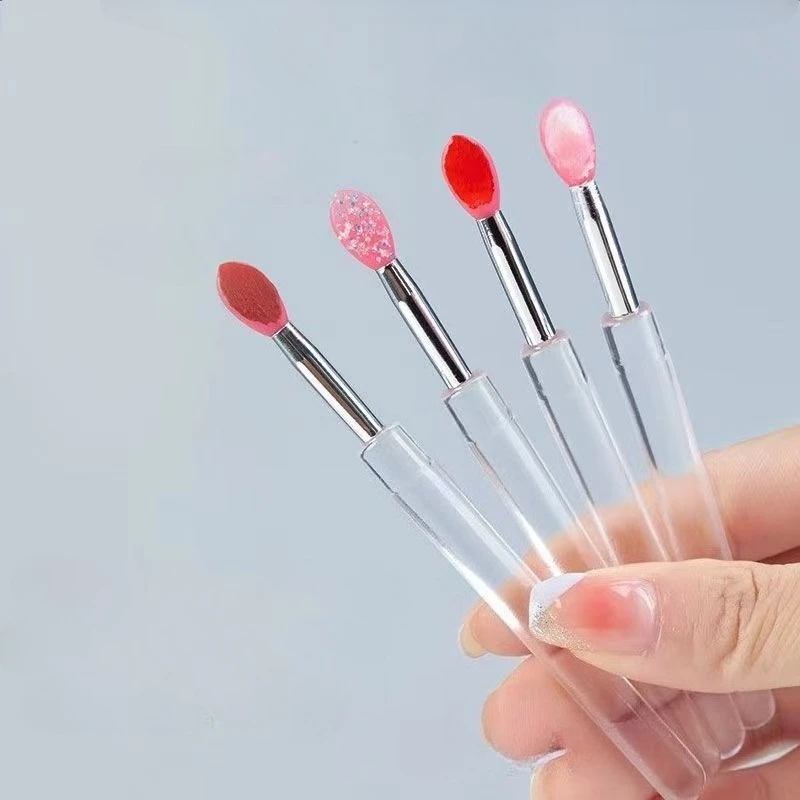 Neuer 1 Stück Silikon-Lippenpinsel Einweg-Lippenpinsel Lippenstift Lipgloss Make-up-Pinsel HZS18