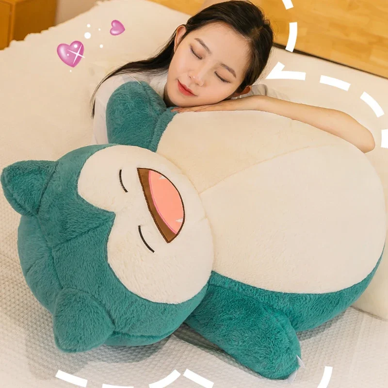 30/75cm Snorlax 포켓몬 대형 플러시 장난감 애니메이션 인형 귀여운 거대한 포켓몬 귀여운 만화 인형 봉제 인형 베개 선물 어린이를위한