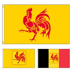 90x150cm Wallonia Flag Belgium Polyester Printed Banner Decoration Tapestry FLAGLAND