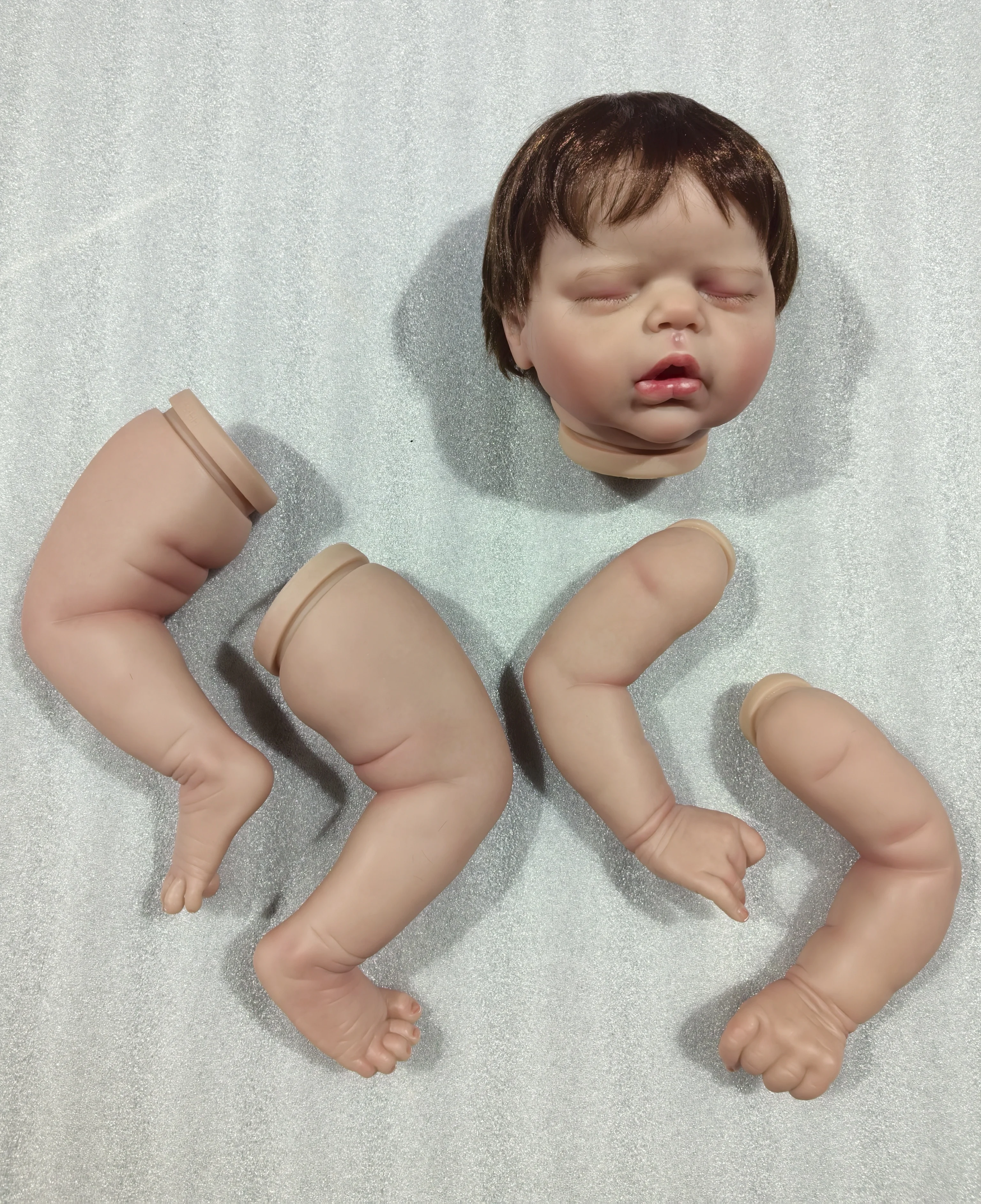 NPK 18inch Rosalie Reborn Doll Kit - Lifelike Sleeping Baby Unfinished Doll Parts DIY Kit for Baby Toy Creation