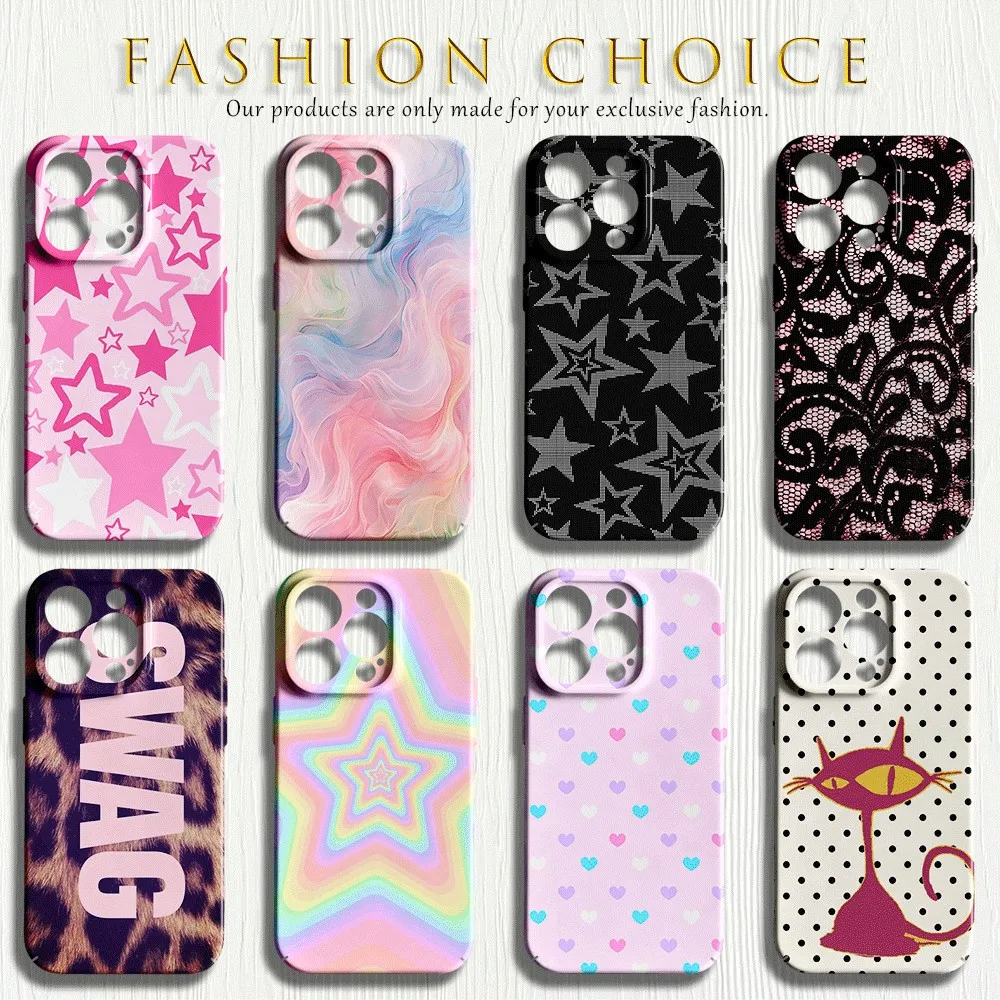 Pastel Marbled Glossy Film Hard Phone Case for Samsung Galaxy A27 A37 A57 A17 A07 A16 A56 A26 A36 A55 A35 A15 A54 4G 5G