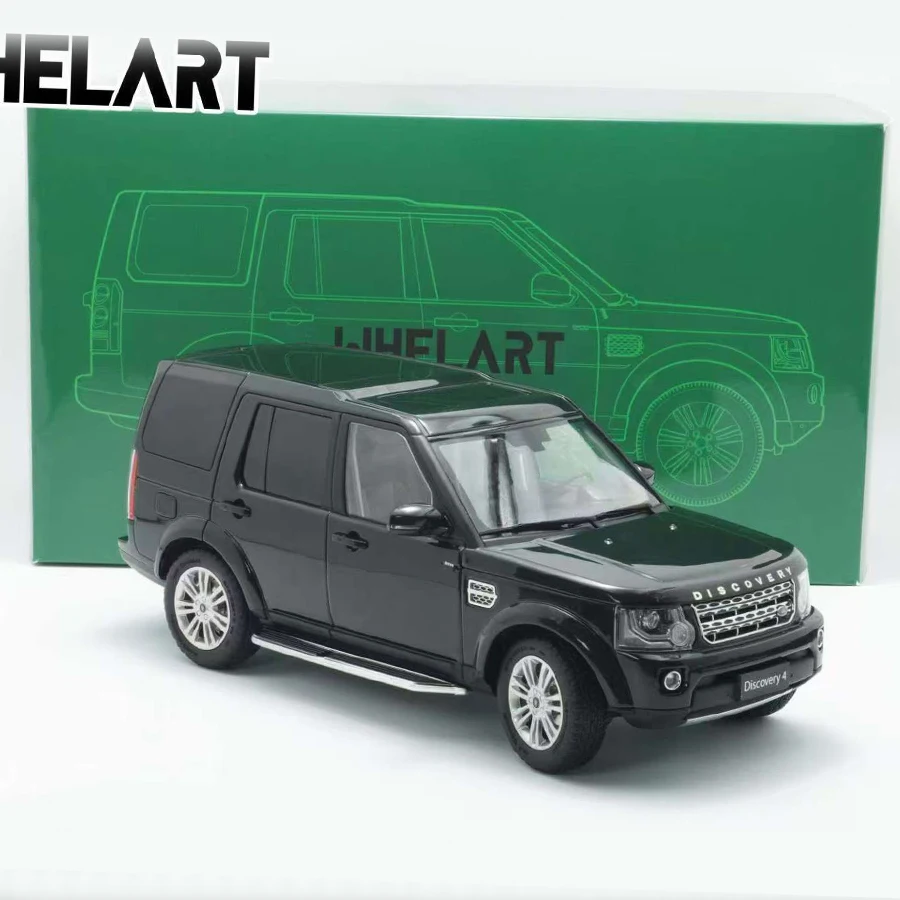 WHELART 1/18 2014 Land Rover Discovery 4 modelo fundido a presión negro verde Metal modelo de coche decoración estática colección de regalos de vacaciones