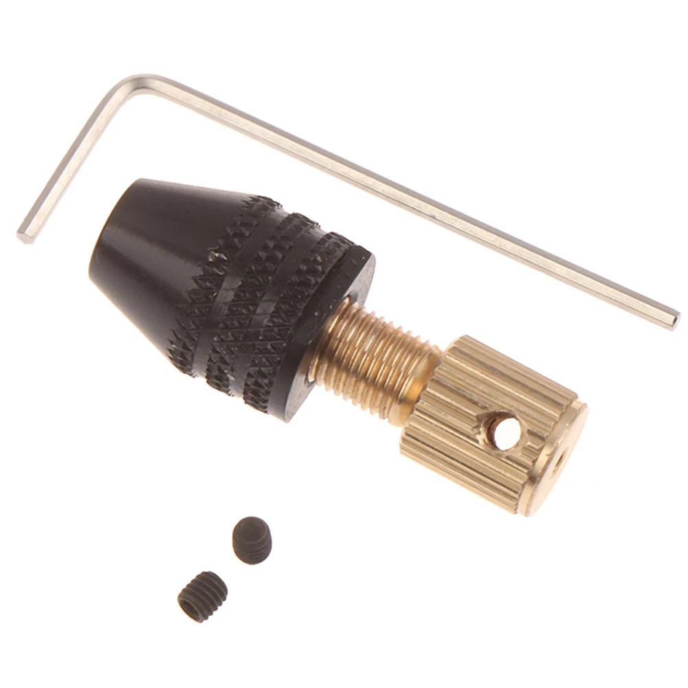 Portable Electric Motor Shaft Chuck Fixture Quick Change Tool for Drill Bits 0 3 3 2mm Clamping Range Aluminum Alloy