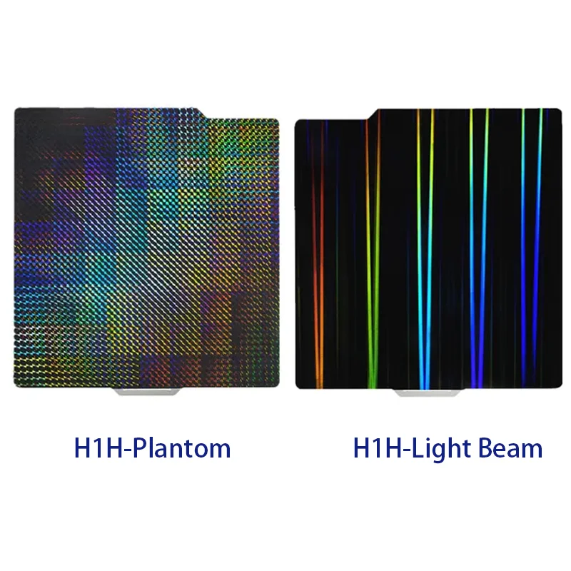 

ENERGETIC H1H PEI Build Plate for Bambu Lab X1C/X1/X1E/P1P/P1S/A1 Print Bed 257x257mm Light Beam+Phantom Spring Steel Sheet