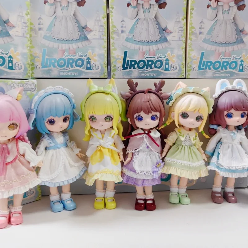

2025 New Genuine Simontoys Liroro Summer Island Series Blind Box Toys Ob11 1/12 Doll Surprise Box Action Figure Model Girl Gift