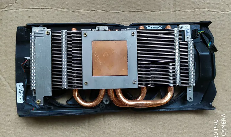 Radiatore di raffreddamento originale per scheda video Radeon RX470 RX480 3 tubi Heast