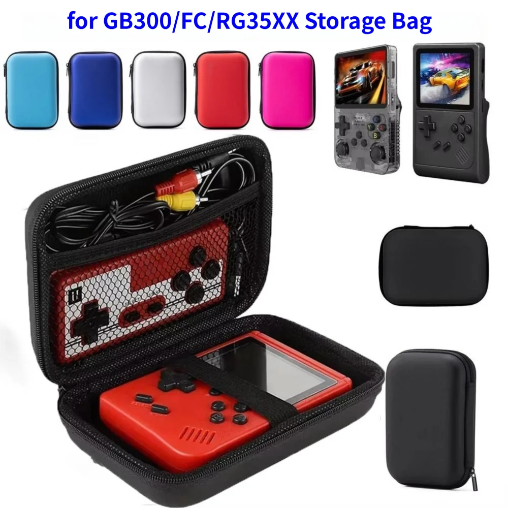 5.5inch Game Console Storage Bag EVA Multi-color Handheld Game Protective Case Waterproof Drop-proof for R36S/GB300/FC/RG35XX