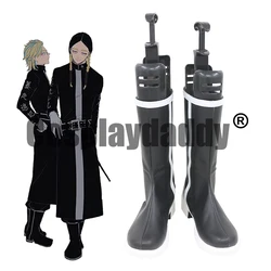 Tokyo Revengers Yokohama Tenjiku Ran Haitani Rindo Haitani Anime Cosplay Zwarte Schoenen Laarzen C006