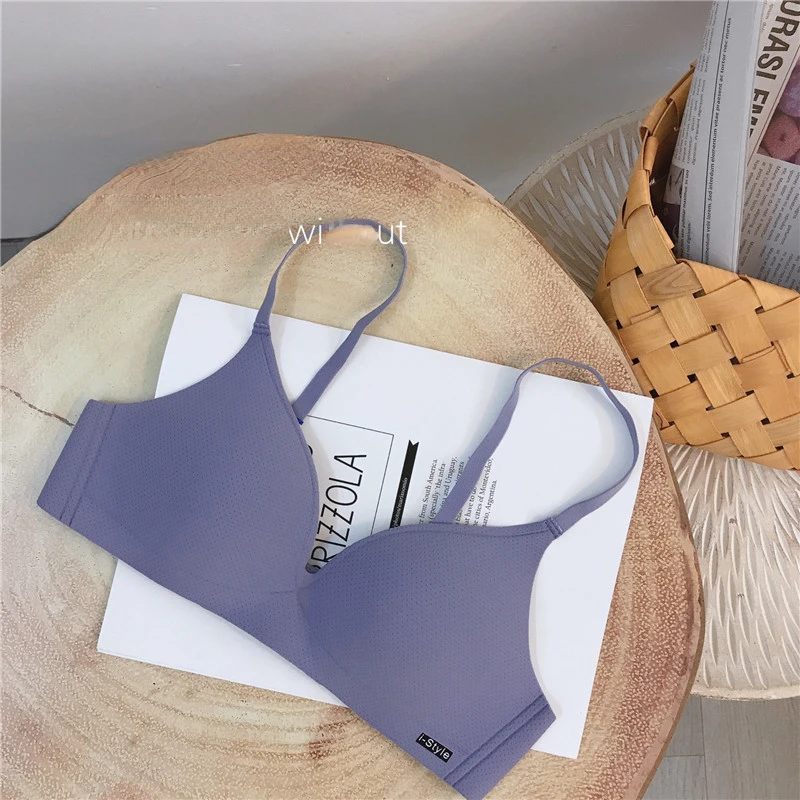 Traceless, Small Bra Collection Lingerie Simple and Comfortable Bra Cover Without Underwire Bralette Top