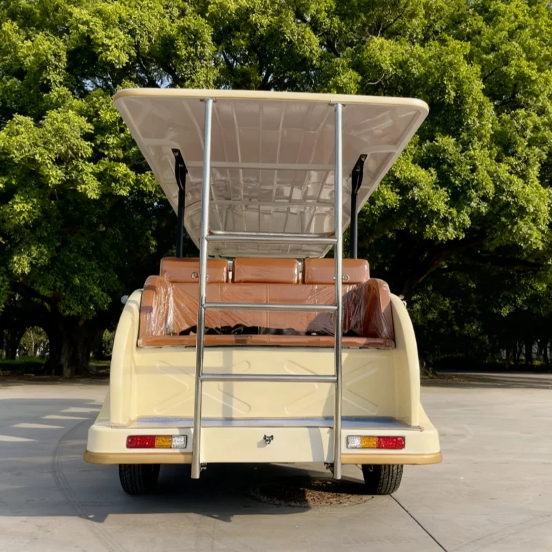 سيارة كلاسيكية فاخرة بتصميم جديد بسعر المصنع، مقاومة للماء، شمس 5 8 مقاعد، بطارية ليثيوم 72 فولت، سيارة كلاسيكية كهربائية عتيقة