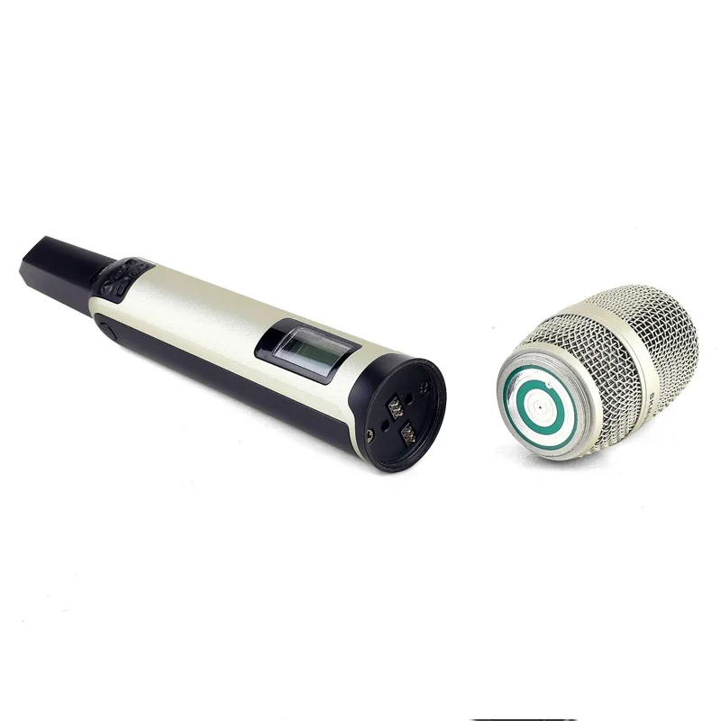 UHF Microphone Professional Dual Wireless Microphone Handheld Mic for Stage Performance Conferences Speech Karaoke Home System