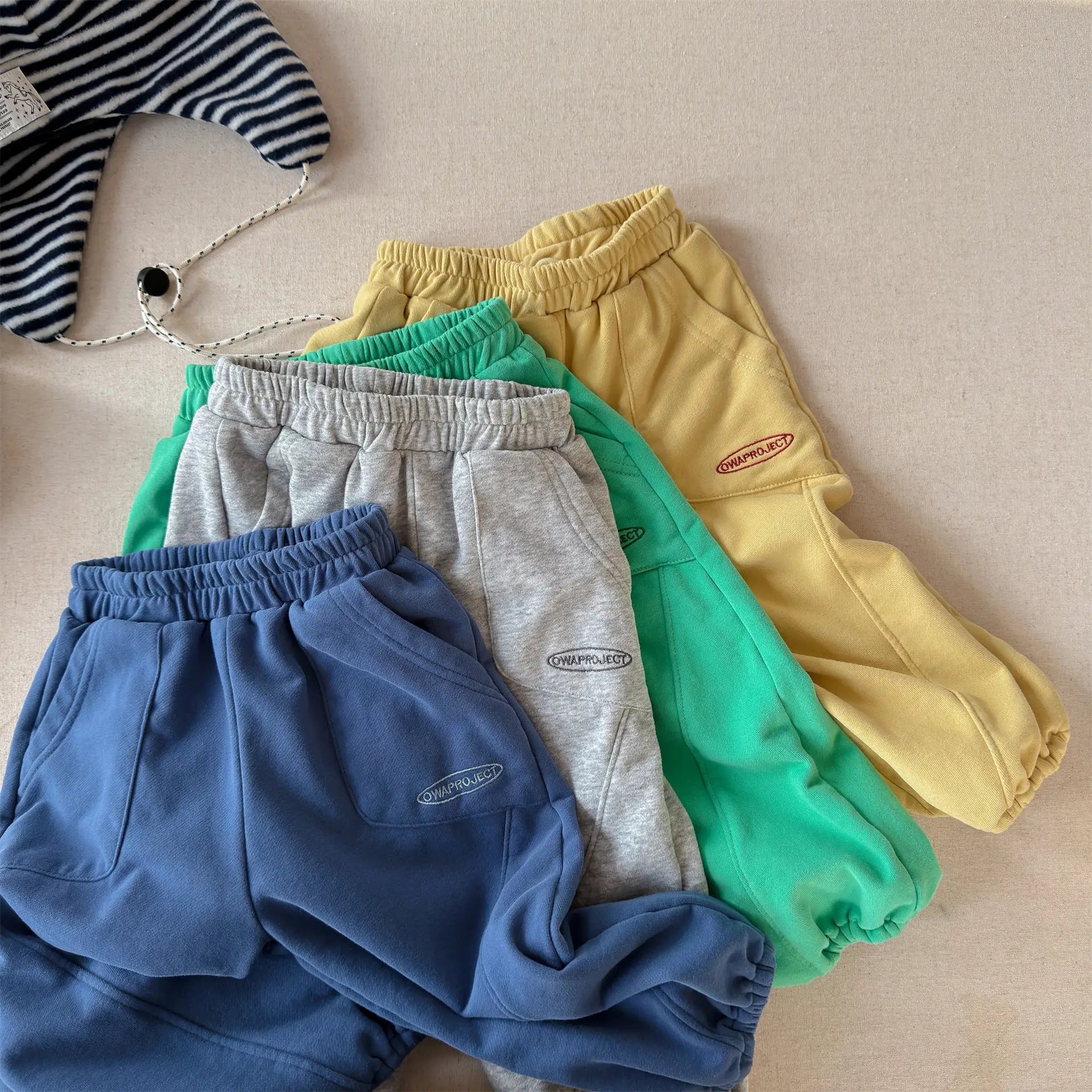 2026 Spring New Children Loose Sweatpants For Boys Girls Letter Casual Pants Baby Cotton Trousers Fashion Kids Clothes